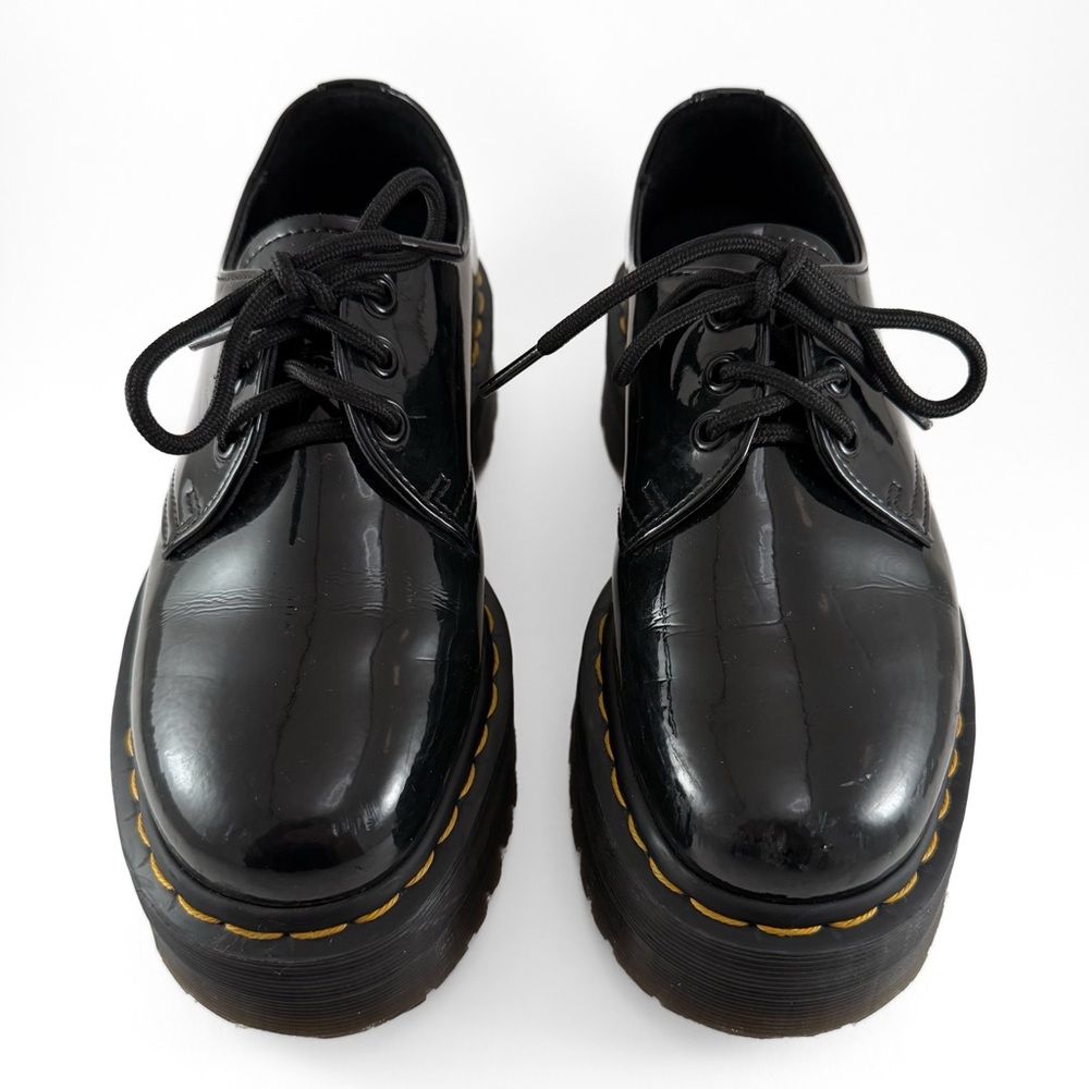 Dr Martens 1461 Patent Leather Platform Oxford Shoes - Picture 2 of 11